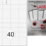 Scatola 100 fogli Etichette 52,5 x 29,7 adesive bianche universali, 52,5 x 29,7 mm senza margini, DIN A4, stampabili con tecnologia laser ink-jet, anche per fotocopiatrici